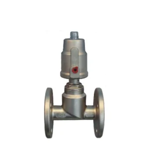Double Acting 1/2 Inch Stainless Steel Flanged Pneumatic Angle Seat Valve for Steam