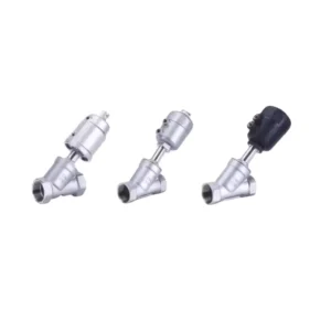 Double Action Y Type High Temperature Steam Valve 304 Stainless Steel Pneumatic Angle Seat Valve