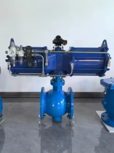 Double Eccentric Half Ball Valve Turbine Gear Hydraulic Operated Flanged Bronze 4 Inch Shut off Valve for Sewage Sludge Pipeline