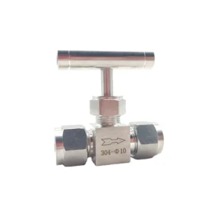 Double Ferrule Needle Valve Manual 304 Stainless Steel 6mm 8mm 10mm Instrument Tube Hexagonal Card Sleeve Globe Valve
