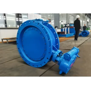 Double Flanged Connection Double Eccentric Butterfly Valve for Oil Gas Pipeline