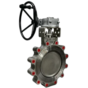 Double Offset Stainless Steel CF8M Lug Type Pneumatic Tight Shutoff RPTFE Seated High Performance Oil Water High Temperature
