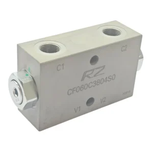 Double Pilot Operated Hydraulic Four Way Directional Control Valve Check Valves 3/8 Port Flange Installation 40gpm Flow Rate