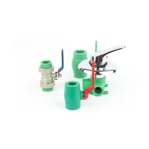 Double Union PPR Brass Ball Valve For High Temperature Water Hydraulic