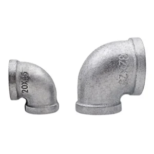 Drain Pipe Fittings Air Conditioner Flanges Valves 6 Inch Steel Zinc Plated 90 Degree Reducing Elbows