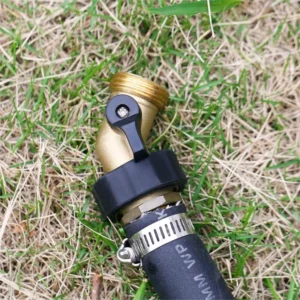 Drip Irrigation Water Faucet Adapter Hose Connector Shutoff Brass with Comfort Grip On Off Valves