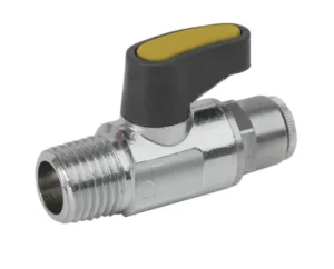 Dual-Interface Mini Brass Ball Valve for Tight-Space Fluid Control