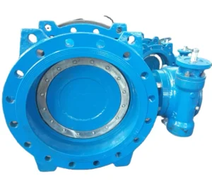 Ductile Iron Double Eccentric Butterfly Valve for Water Air Oil Gas High Low Medium Normal Temperature 3 Year Warranty