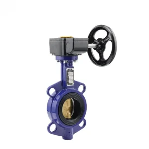 Ductile Iron Gear Operated Double Flange Resilient Seat Eccentric Butterfly Valve Aluminium Bronze Butterfly Valve for Airport