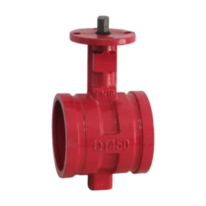 Ductile Iron Grooved Butterfly Valve For Normal Temperature Water Supply