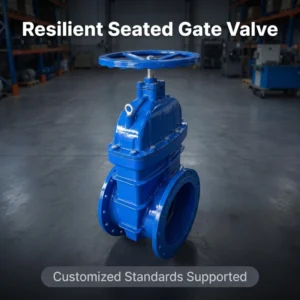 Ductile Iron Hard Sealed Gate Valve Manual Flanged Connection