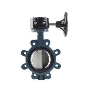Ductile Iron Nickel Plated Manual Lug Butterfly Valve for Gas Water Oil Acid Media Universal Pinless Joint 18 Month
