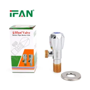 Durable Fast Open Two Color Iron Water Plumbing Control Stop Angle Valve