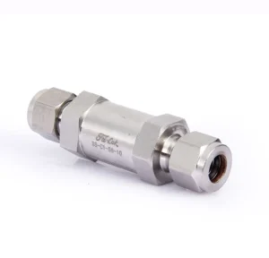Durable High Pressure Stainless Steel 316 304 Check Valve 3000PSI Max Pressure PTFE Silicone Seals