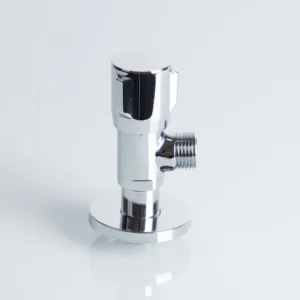 Durable Traditional Chinese Brass Angle Valve Faucets Chrome Finish Manual Water 3 Year Warranty Stylish Outdoor Apartment