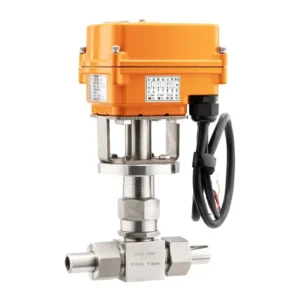Electric 2-Way Needle Valve Intelligent Micro High-pressure Oxygen Gas Medicine Concentrated Water Throttle Small Flow Valve
