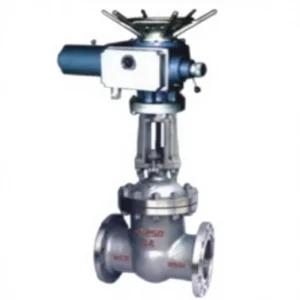 Electric Actuated Globe Valve Dual Operation Electric Manual Flanged Connection