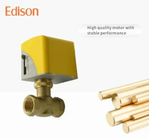 Electric Actuator Motorized Shutoff Valve Customizable OEM Stop Valve Central Air Conditioning Floor Heating Systems IP40
