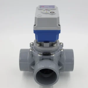 Electric Control Union Ball Valves Factory Direct Supply Customizable Water Acid Base Media Shutoff PVC Material