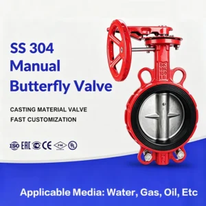 Electric Double Offset Flange Butterfly Valve Triple Offset Design High Temperature Water