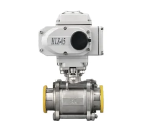 Electric High Temperature Water 3-Piece Quick-Assembly Ball Valve with Clamp Connection and Control