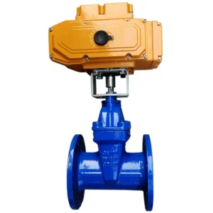 Electric Soft Seal Flange Gate Valve Fire Municipal Sewage Cast Iron Non-rising Stem Valve with Elastic Seat Seal