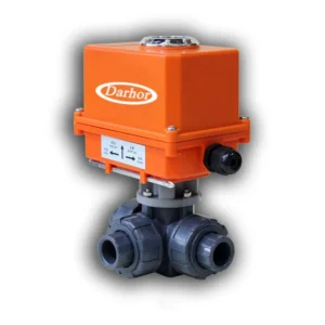 Electric UPVC Plastic 3 Way 1 Inch PVC Motorized Ball Valve DN25