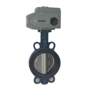 Electric Wafer Butterfly Valve for Chemical Industry Low Pressure Flanged Port 1-phase 110/220V ANSI DIN JIS
