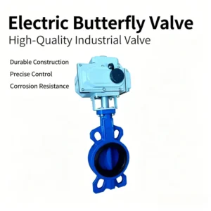 Electric Wafer Type Butterfly Valve Thick Stainless Steel Model for Aqueous Medium