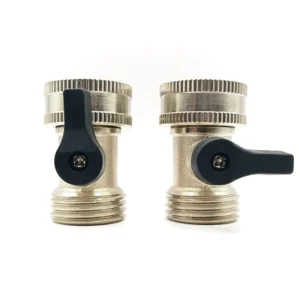 Electroplating 3 4 Inch Garden Hose Shutoff Valve Garden Water Pipe Hose Connector Solid Brass Garden Hose Cutting Connector