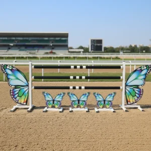 Equestrian High Jump Butterfly Wing Obstacle