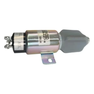 Excavator Machinery Diesel Engine Parts 24V Fuel Pump Solenoid Shut Off Valve 3864274