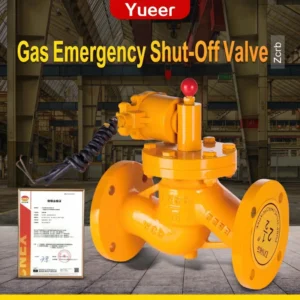 Explosion Proof Solenoid Emergency Shutoff Valve Fast Cutoff for City Gas Network Commercial Building Fire Alarm Interlock
