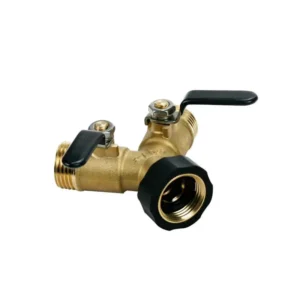 Extra Long Handle 2 Way Hose Splitter Connector 3/4 for Lawn