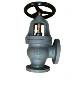 FLANGED 5K CAST IRON ANGLE VALVES JIS STANDARD F7306 MARINE VALVES