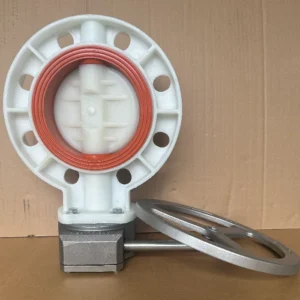 FPM Seat Anti corrosion Full Port Stainless Steel Hand Wheel Gear Wafer Lug PP Flanged Butterfly Valve 2″ 20″