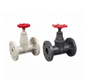 FRPP Globe Valve Sulfuric Acid Resistance Chemical Processing Industry Application