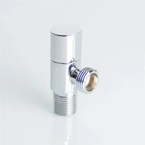 Factory Custom Polished Chrome-plated Brass G1/2 Drip-proof Angle Valve for Sink