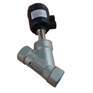 Factory Customization 304 316L Thread Stainless Steel Pneumatic Angle Seat Valve