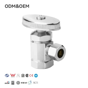 Factory Customized Lead Free Brass Angle Valve Bathroom Kitchen Sink Universal Water Shut Chromed Finish PN16 Pressure Durable