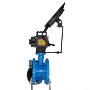 Factory DN50 Solar Powered Electric Stainless Steel Electric Actuated Motorized Butterfly Valve for Water Gas Control