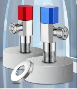 Factory Direct China Manual Water Wall Mounted Angle Valve with Coarse Thread and Chromium Plating for Commercial Use