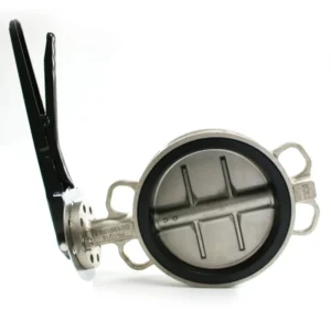 Factory Direct Manual Stainless Steel Wafer Butterfly Valve CF8 Type for Water Media