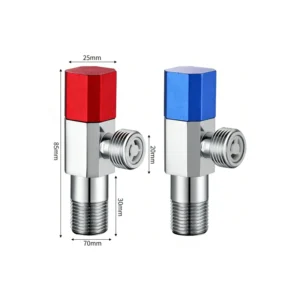Factory Direct Manual Wall Mounted Angle Valve with Coarse Thread and Chromium Plating for Commercial Use