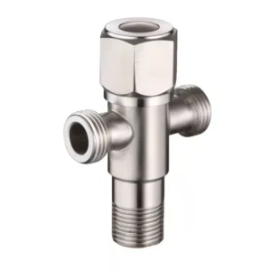 Factory Direct Modern Bathroom Toilet Faucet Mixer Control Angle Valve High Quality SUS 304 Three Way Angle Stop Valve