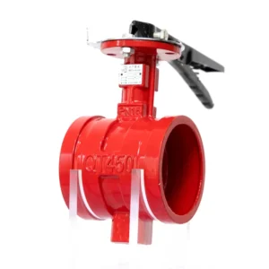 Factory Direct Sale D81X 16Q Groove Connect Ductile Iron Low Flow Resistance Butterfly Valves