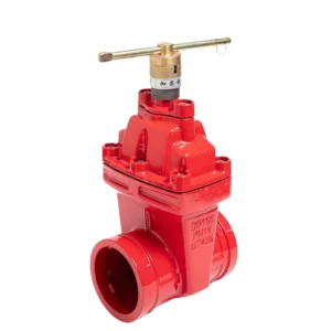 Factory Direct Sale DN100 PN16 Ductile Soft Seal Grooved Lockable Gate Valve