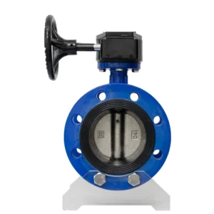 Factory Direct Sale Soft Seal Ductile Iron Manual Turbine Flange Connection Butterfly Valves DN50-DN300 3 Year Warranty HAVC