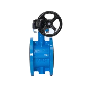 Factory Direct Sale Soft Seal Ductile Iron Manual Turbine Flange Connection Butterfly Valves for HAVC Engineering Project