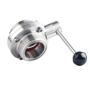 Factory Direct Sale butterfly Valve T Type Sanitary butterfly Valve Manual butterfly Valve Stainless Steel
